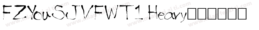 FZYouSJVFWT1 Heavy字体转换